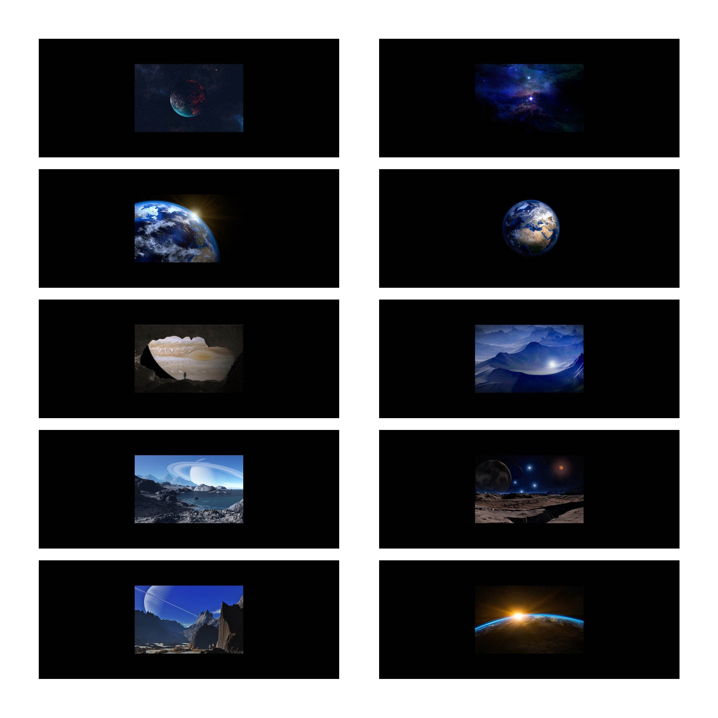 GODOX AK S05 Space Themed Transparency Slide Set for AK R21 Projector - Perfect for Astronomy Education, Home Planetarium & Classroom Presentations