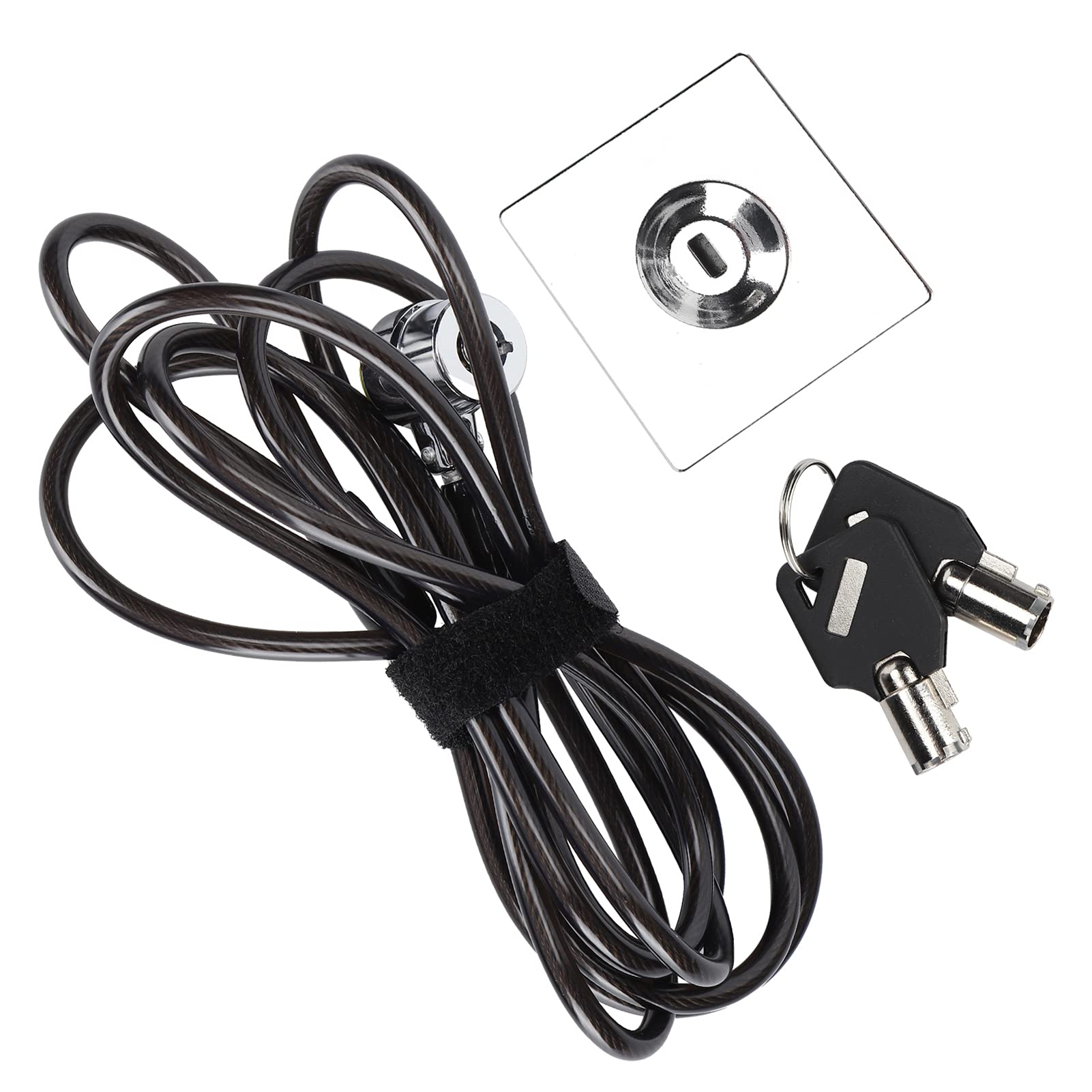 Laptop Security Cable Lock - Heavy Duty Galvanized Steel Computer Lock for Laptops, Monitors & Projectors | Anti-Theft Protection for Office, School & Public Spaces