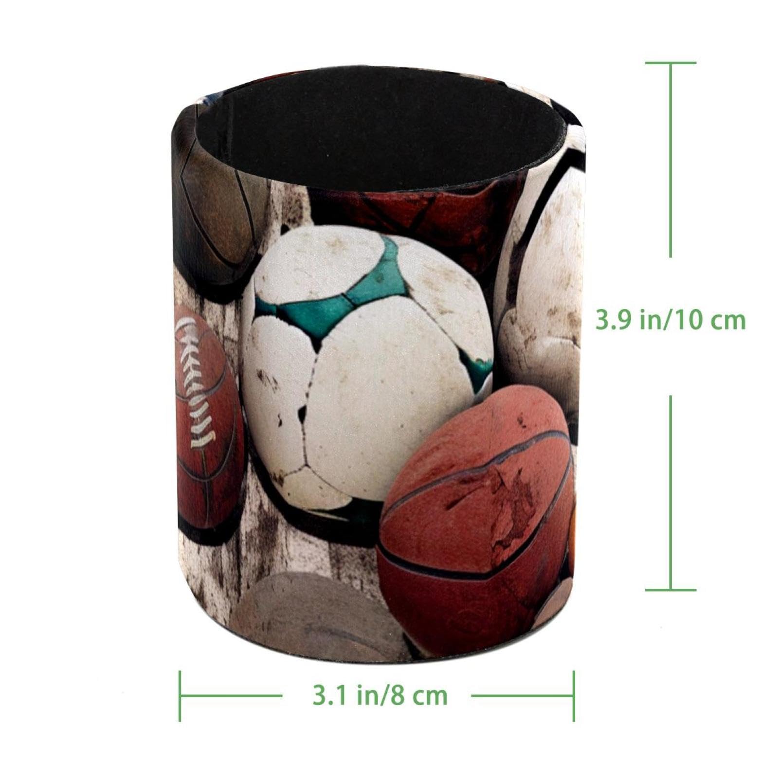 Basketball Pen Holder for Desk - Stylish Pen Organizer with Sports Theme - Perfect Desk Accessory for Basketball, Football, Baseball Fans - Ideal for Office, School, and Home Workspace Organization