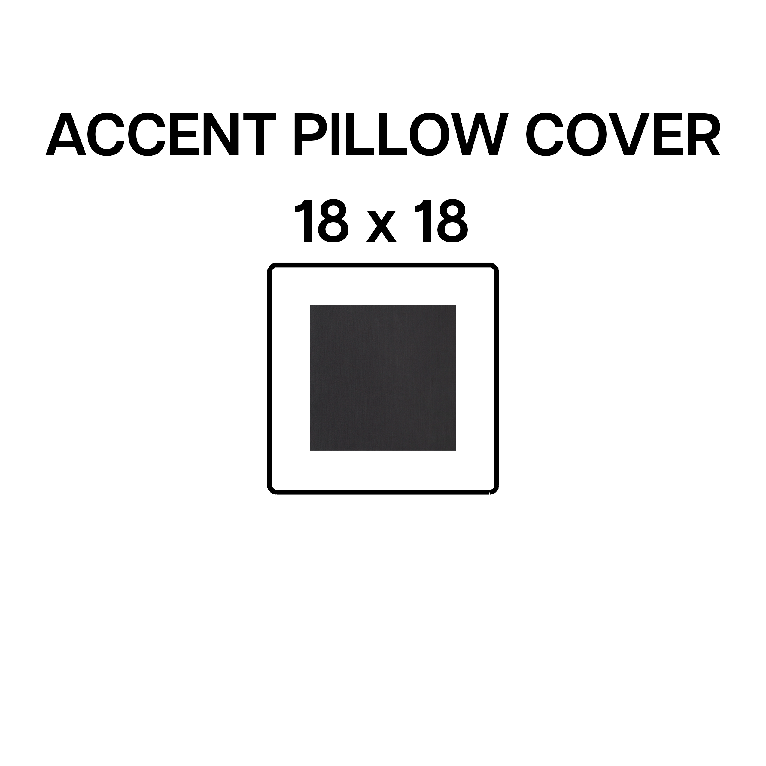 18x18 Inch Decorative Throw Pillow Cover - Soft Velvet Obsidian Black Cushion Case for Sofa, Bed, Chair - Home Decor Accent Pillow for Living Room, Bedroom, Office