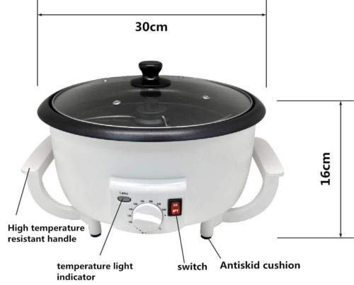 ELEOPTION Electric Coffee Roaster Machine - 750G Capacity Home Coffee Bean Roaster for Fresh & Flavorful Coffee | Perfect for Home Baristas & Coffee Enthusiasts | Use for Espresso, Cold Brew & Drip Coffee Preparation
