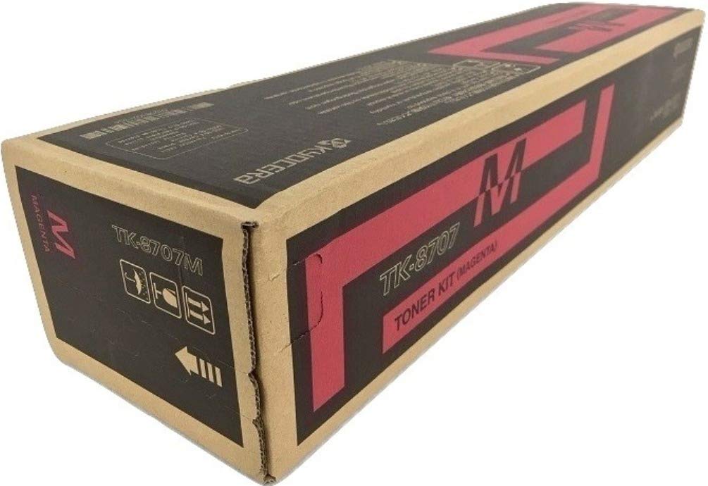 Kyocera TK-8707M 1T02K9BUS0 Magenta Toner Cartridge - Compatible with Kyocera TASKalfa 6550ci/6551ci/7550ci/7551ci Color Laser Printers | High-Quality Replacement for Office & Professional Printing Needs