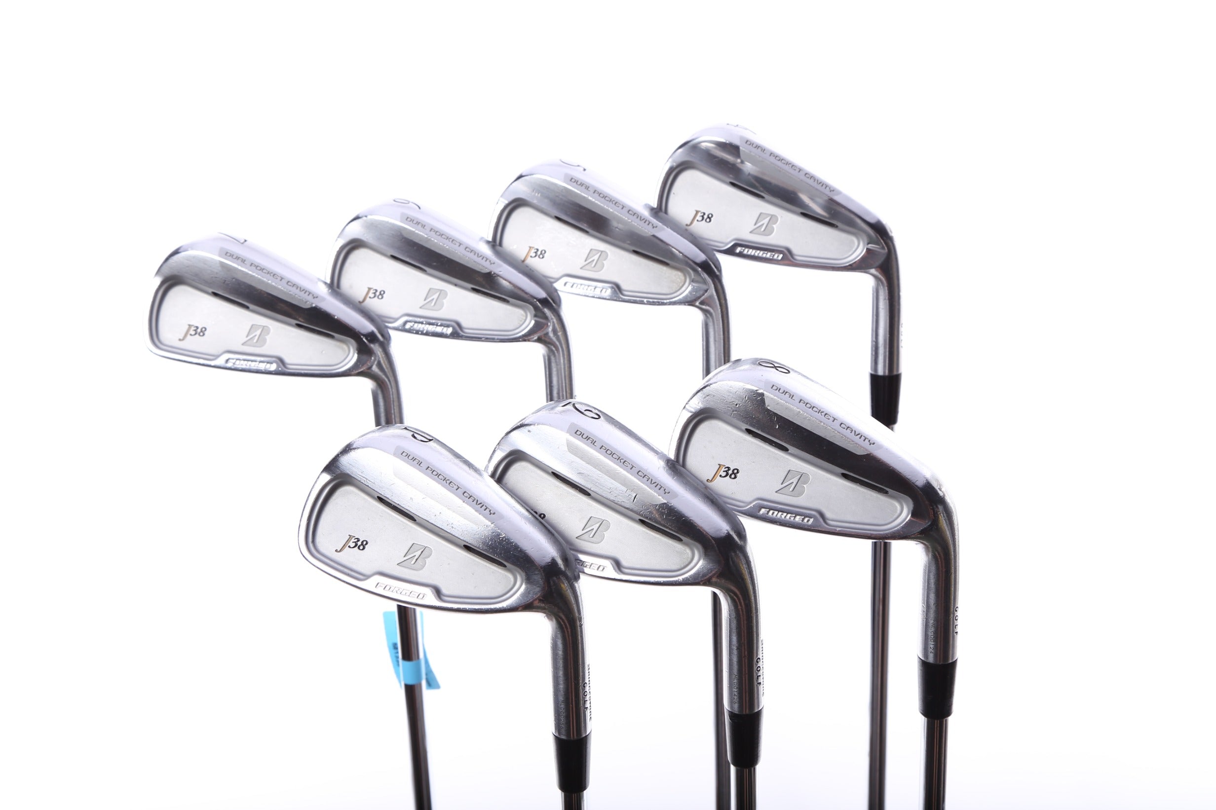 Premium Used Bridgestone J38 Dual Cavity Iron Set - Right Handed 4-PW Regular+ Flex Golf Clubs for Men | Perfect for Mid-Handicap Players & Driving Range Practice