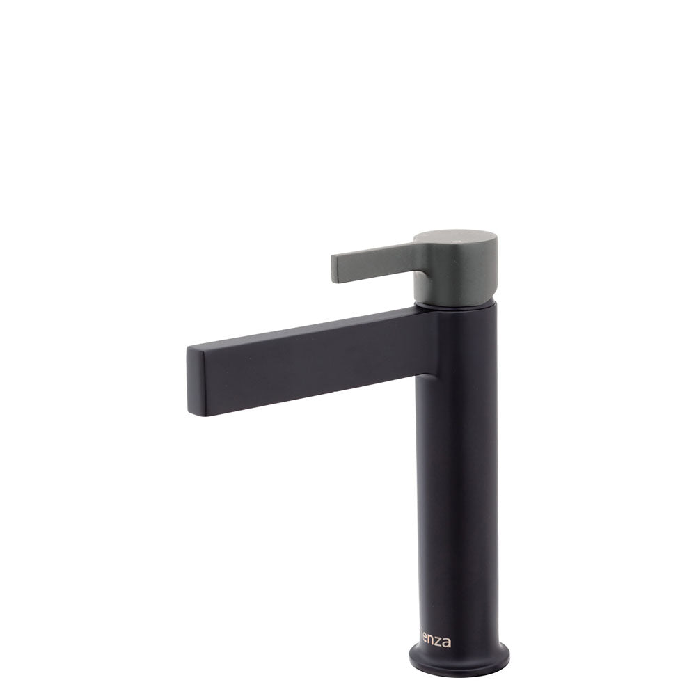 Fienza Sansa Basin Mixer Faucet - Matte Black Finish for Modern Bathroom & Kitchen Sink | Durable & Stylish Water Tap for Home & Commercial Use