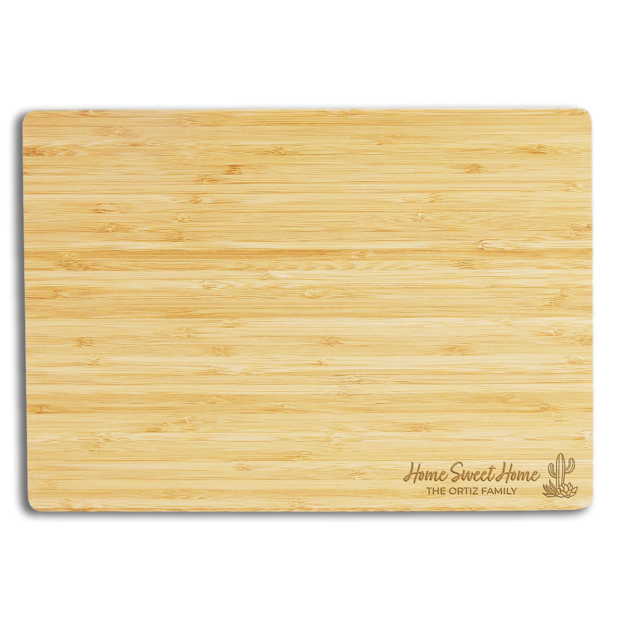 Premium Bamboo Cutting Board with Engraved Design - Durable Chopping Board for Meat, Vegetables, Fruits - Eco-Friendly Kitchen Essential - Perfect Housewarming, Mother’s Day Gift - 