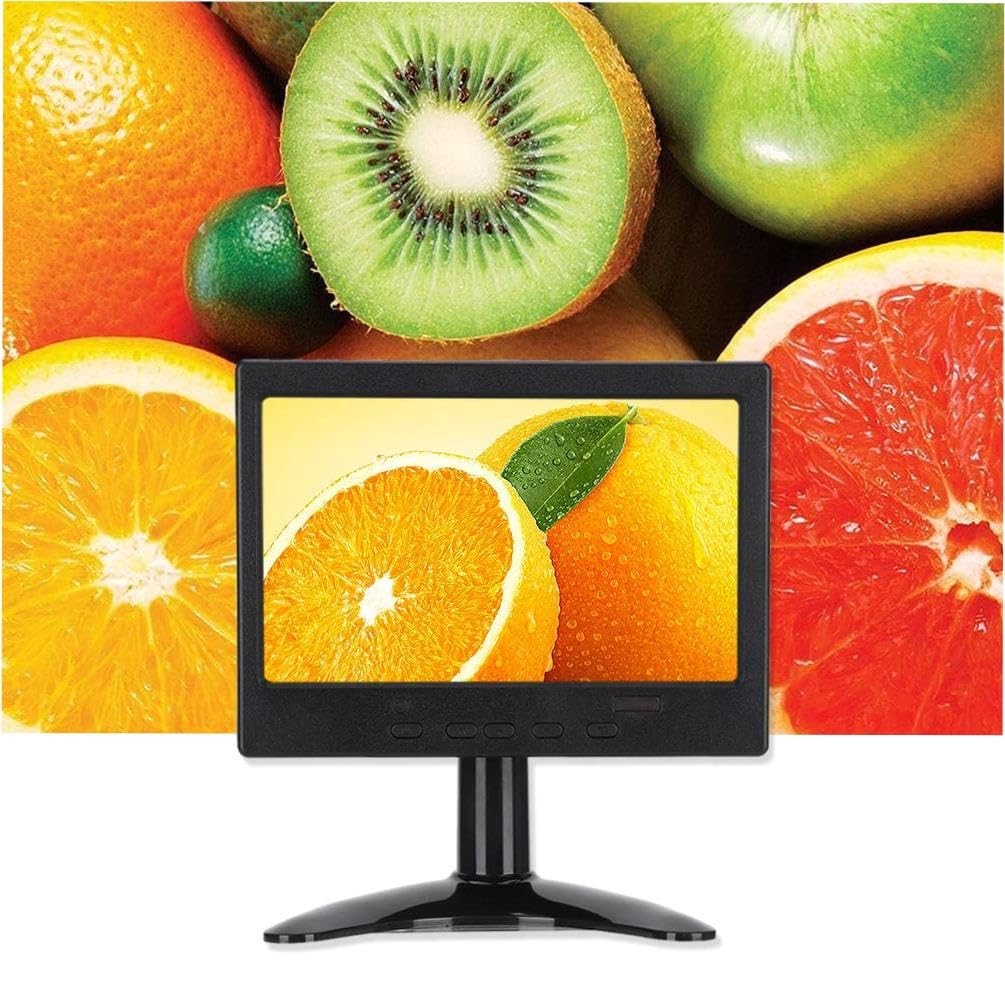 6.2-inch VGA/AV Input Portable PC Monitor - UK Compliant for Gaming, Office Work & Home Entertainment
