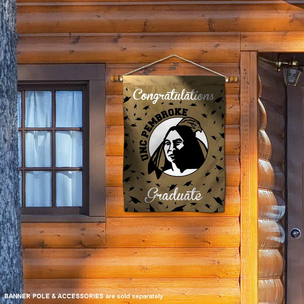 UNC Pembroke Braves College Graduation Gift - Custom Printed Banner Flag for Alumni, Fans & Graduates - Perfect for Dorm Decor, Tailgating & School Spirit Events