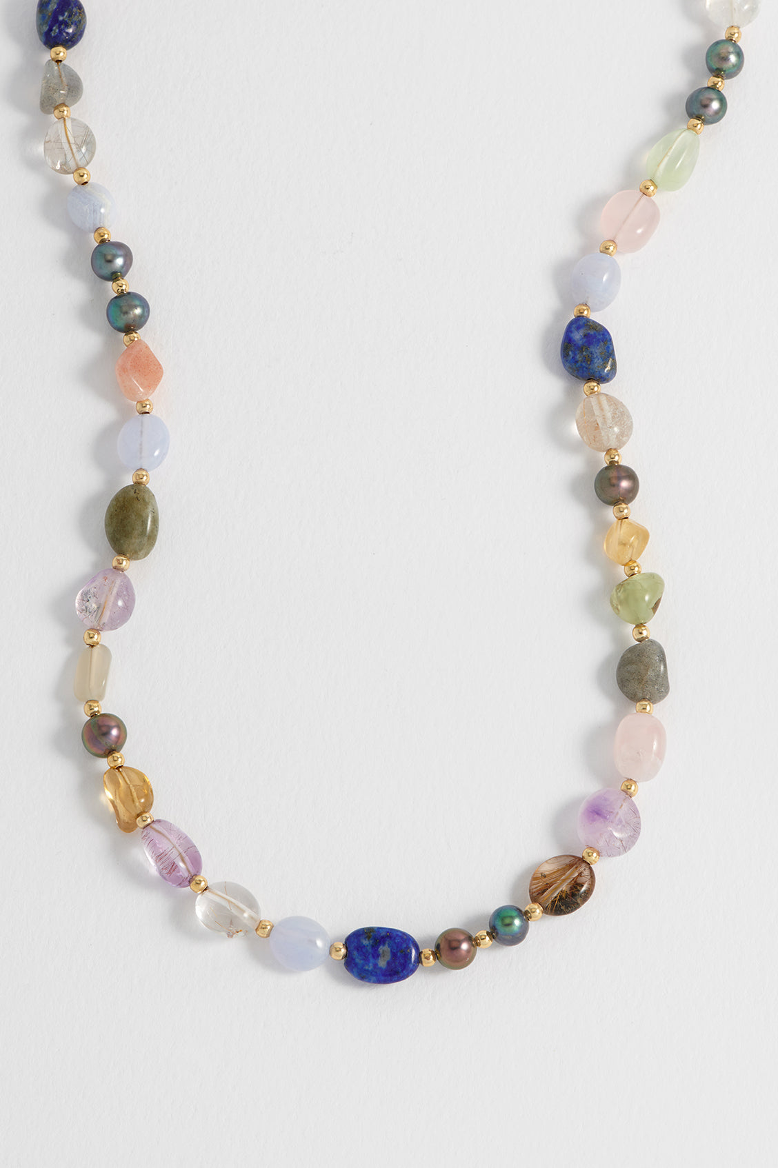 Stylish Multi Beaded T Bar Necklace for Women - Elegant Layered Jewelry for Everyday Wear, Date Night & Special Occasions