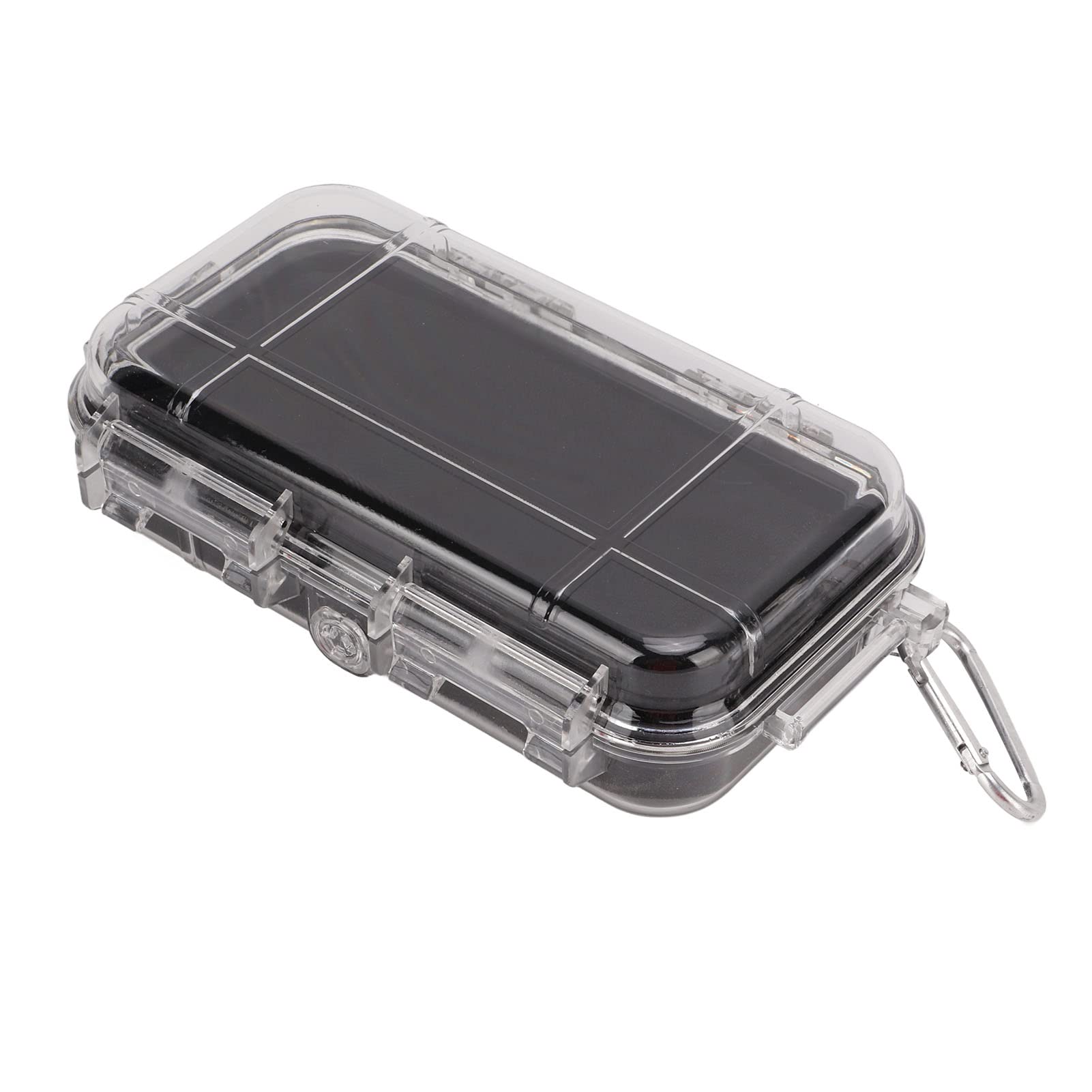 Waterproof Survival Storage Box - Shockproof Plastic Container with Shock Absorption Liner, Transparent Outdoor Dry Airtight Case for Camping, Hiking, Emergency Preparedness & Outdoor Adventures | Perfect for Storing First Aid Kits, Electronics & Survival Gear