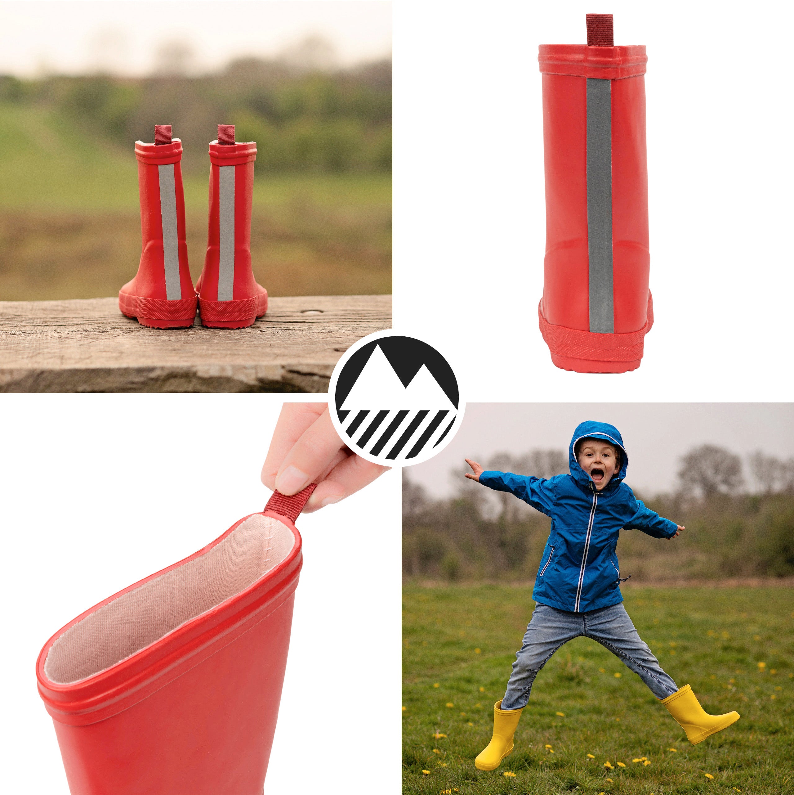 Kids' Waterproof Wellington Boots - Durable Rain Boots for Boys & Girls - Perfect for Outdoor Play, Puddles & Gardening