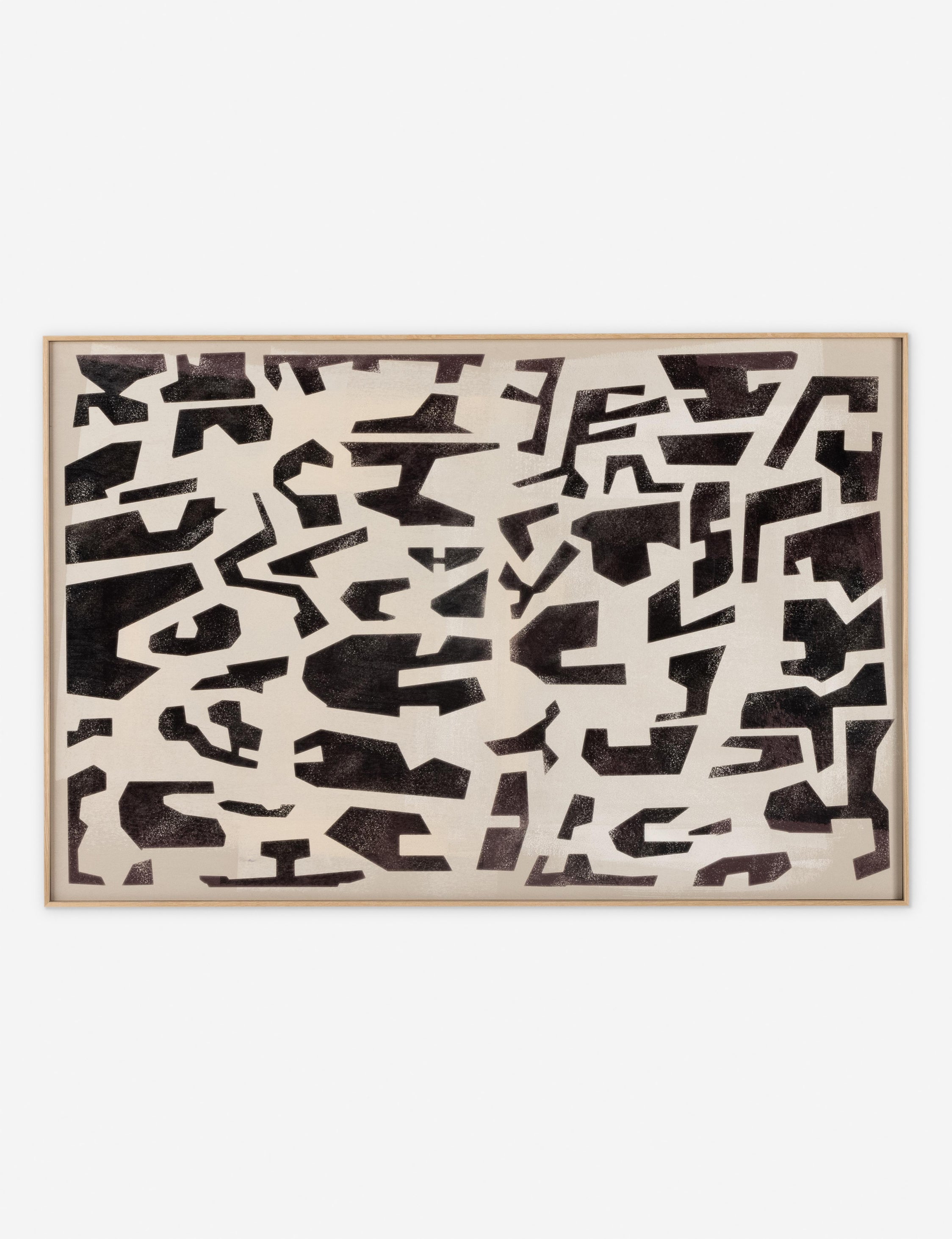 Block II Wall Art by Coup D'esprit - Modern Abstract Canvas Painting for Living Room, Bedroom & Office Decor