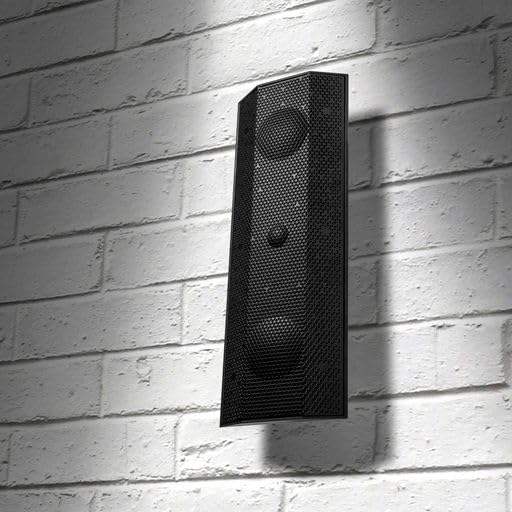 Lithe Audio iO1 Passive Speakers - Indoor & Outdoor, IP66 Waterproof, Works with Any Amplifier, 6 Mounting Options (Pair, Black) | Perfect for Garden Sound Systems, Patio Entertainment & Open Plan Living Spaces