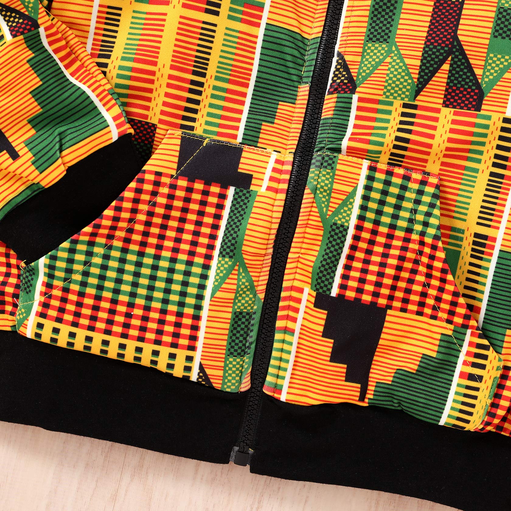 African Print Kids Coat - YOUNGER TREE Dashiki Jacket & Kente Clothes for Boys & Girls | Traditional African Wear for Parties, Cultural Events & Everyday Fashion