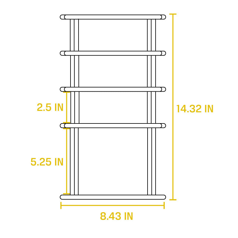 Premium Cookware Organizer - Space-Saving Kitchen Cabinet Storage for Pots, Pans & Lids - Durable Expandable Rack for Clutter-Free Kitchen Organization (Perfect for Small Spaces & RV Kitchens)