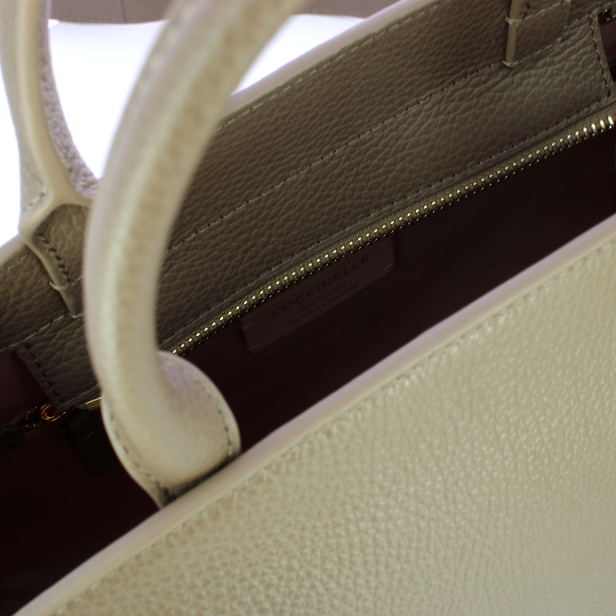 Coccinelle Kliche Warm Taupe Handbag DGP180280 - Stylish Women's Shoulder Bag for Work, Travel & Everyday Use