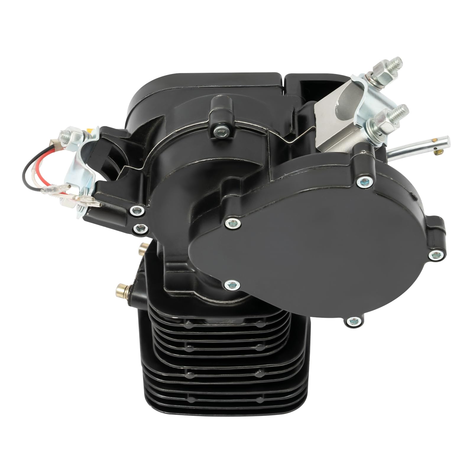 Upgrade 110CC 2 Stroke Gas Powered Bicycle Engine Kit with CDI System & Foot Pedal Start - Compatible with 26/28 Inch Bikes (Black) - Perfect for Commuting, Off-Road Adventures & Motorized Bike Conversions