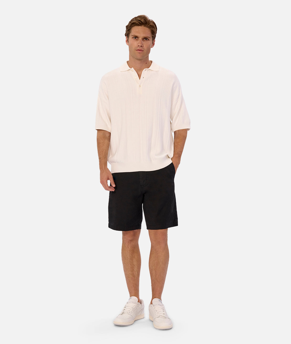 Lisbon Polo Shirt for Men - Premium Cotton Off White Casual Wear | Perfect for Office, Golf & Summer Outfits