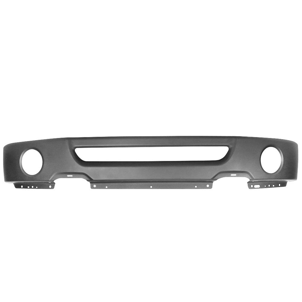 IKON MOTORSPORTS Front Bumper Grille Guard Compatible with 2006-2008 Ford F-150 & Lincoln Mark LT - Black Stainless Steel Lower Bumper Bar with Fog Light Holes - Off-Road Protection & Style Upgrade for Trucks