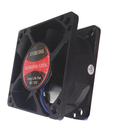 Evercool 60x60x25mm 12V DC Low Noise Cooling Fan with 3-Pin Connector - Perfect for PC Case, Electronics Cooling, and DIY Projects