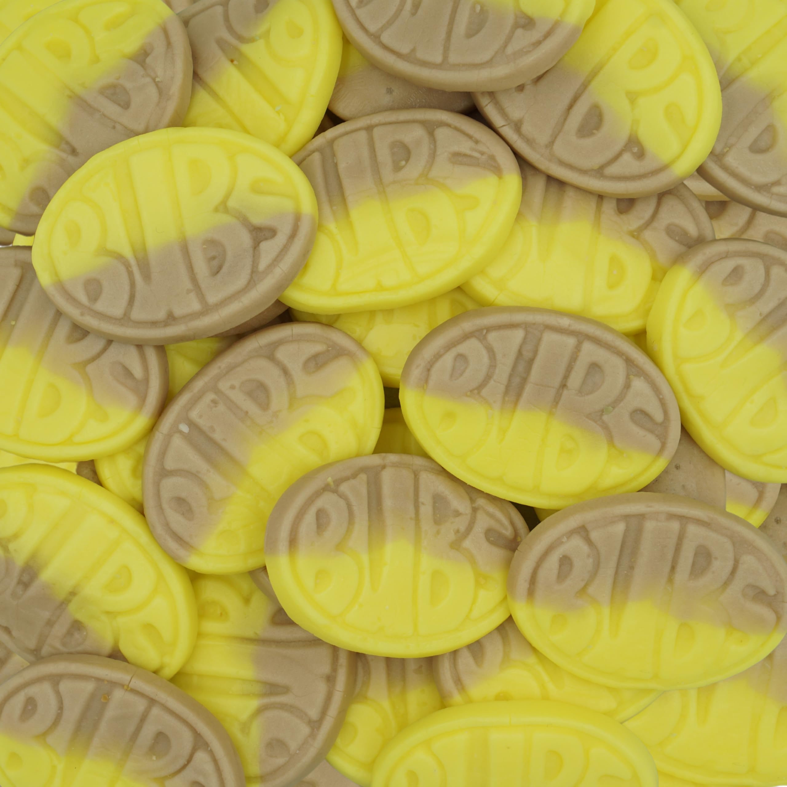 Bubs Swedish Candy Banana Bubs Ovals - 1 Pound Sweet Foam Godis (1lb, 1.5lb, 2lb Options) - Pickmix Candy Sweden Bag - Perfect for Parties, Gifts & Sweet Tooth Cravings