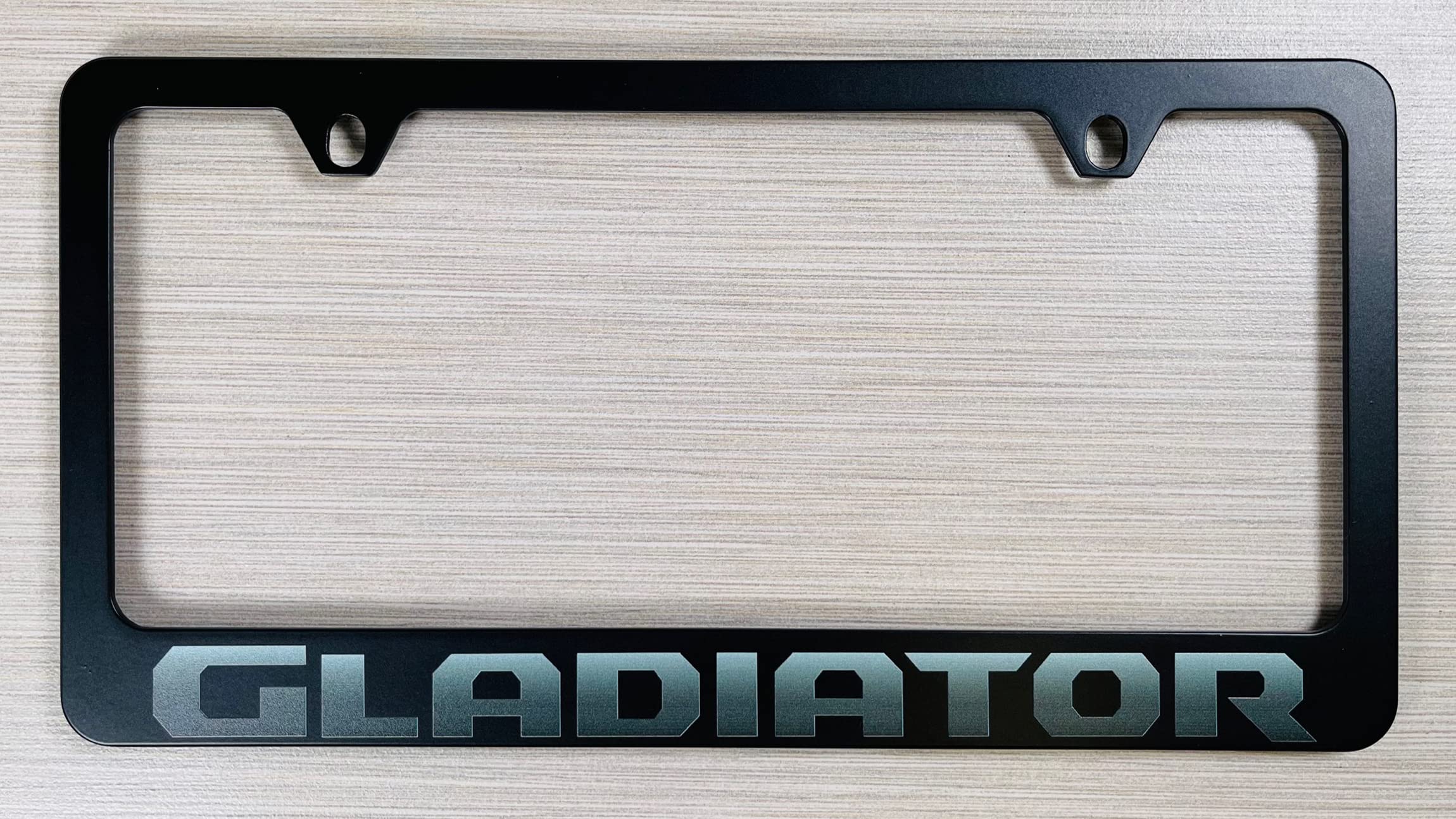 JEEP Gladiator UV Printed Metal License Plate Frame - Durable & Weatherproof Car Accessory for Off-Road Adventures & Daily Commuting