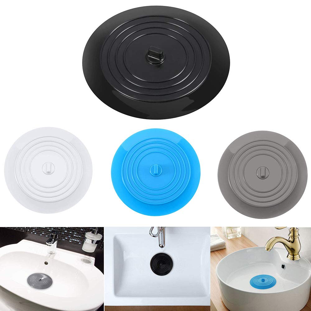 6-Inch Silicone Sink Stopper - Large Drain Plug with Flat Suction for Kitchen, Bathroom & Laundry | Hair Catcher, Universal Fit for Most Sinks | Perfect for Washing Dishes, Bathing & Preventing Clogs