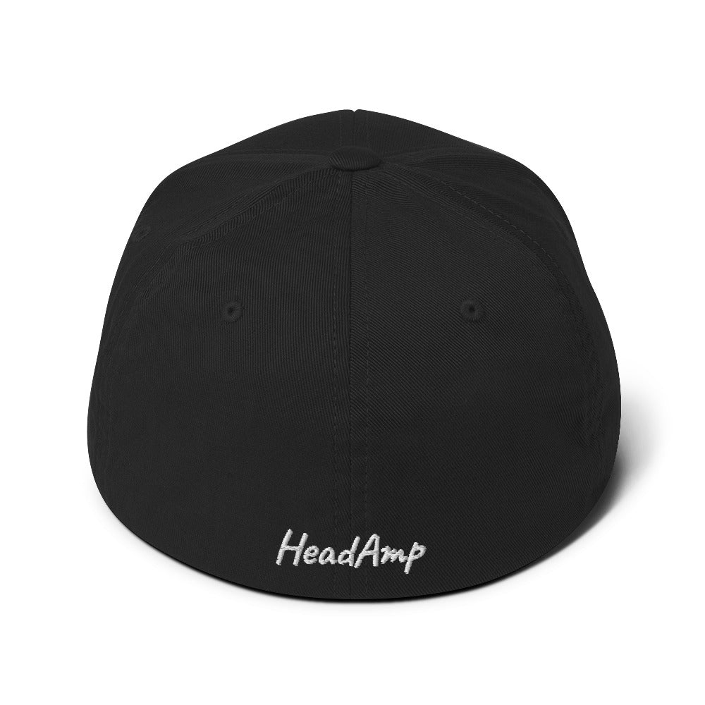 HeadAmp Embroidered Baseball Cap - Adjustable Fitted Hat for Men & Women - Perfect for Outdoor Sports, Running, Hiking & Casual Wear