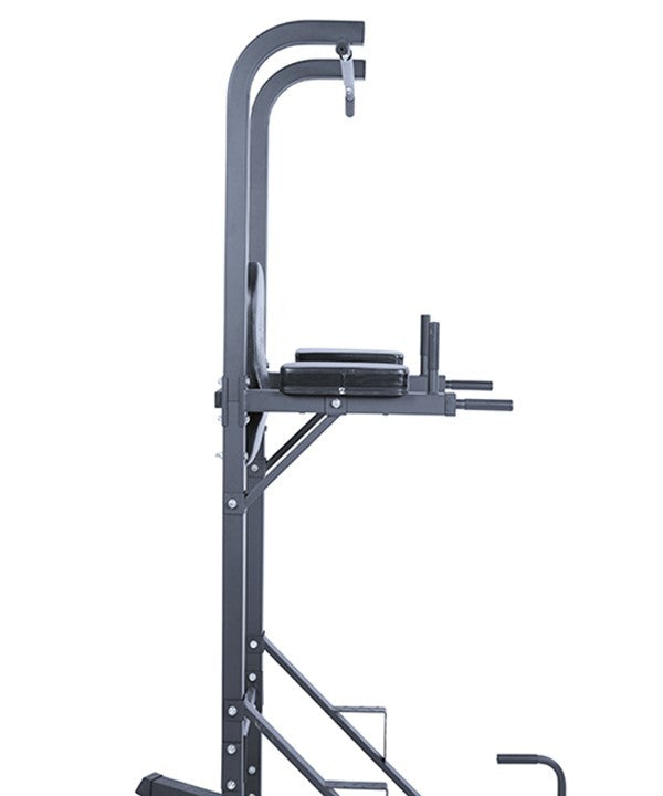 Power Tower for Home Gym - Pull Up & Dip Station with Adjustable Height, Heavy Duty Steel Construction - Perfect for Strength Training & Bodyweight Exercises in Garage or Backyard