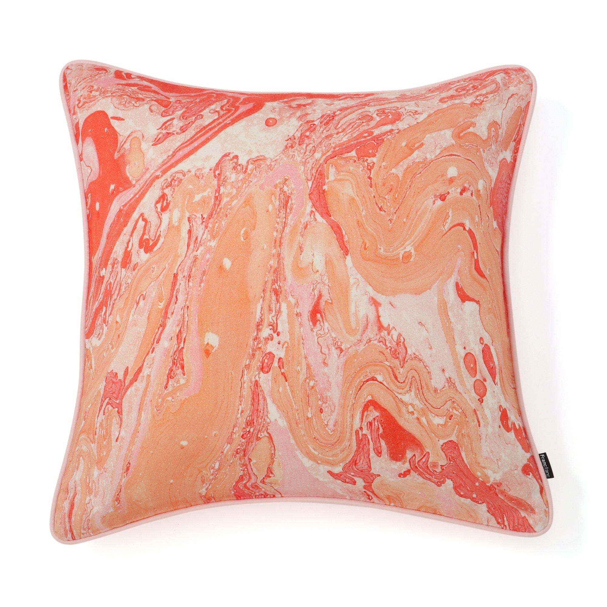 Premium 18x18 Inch Pink Marble Cushion Cover - Soft Decorative Pillow Case for Sofa, Bed, Chair - Home Decor & Living Room Accessories