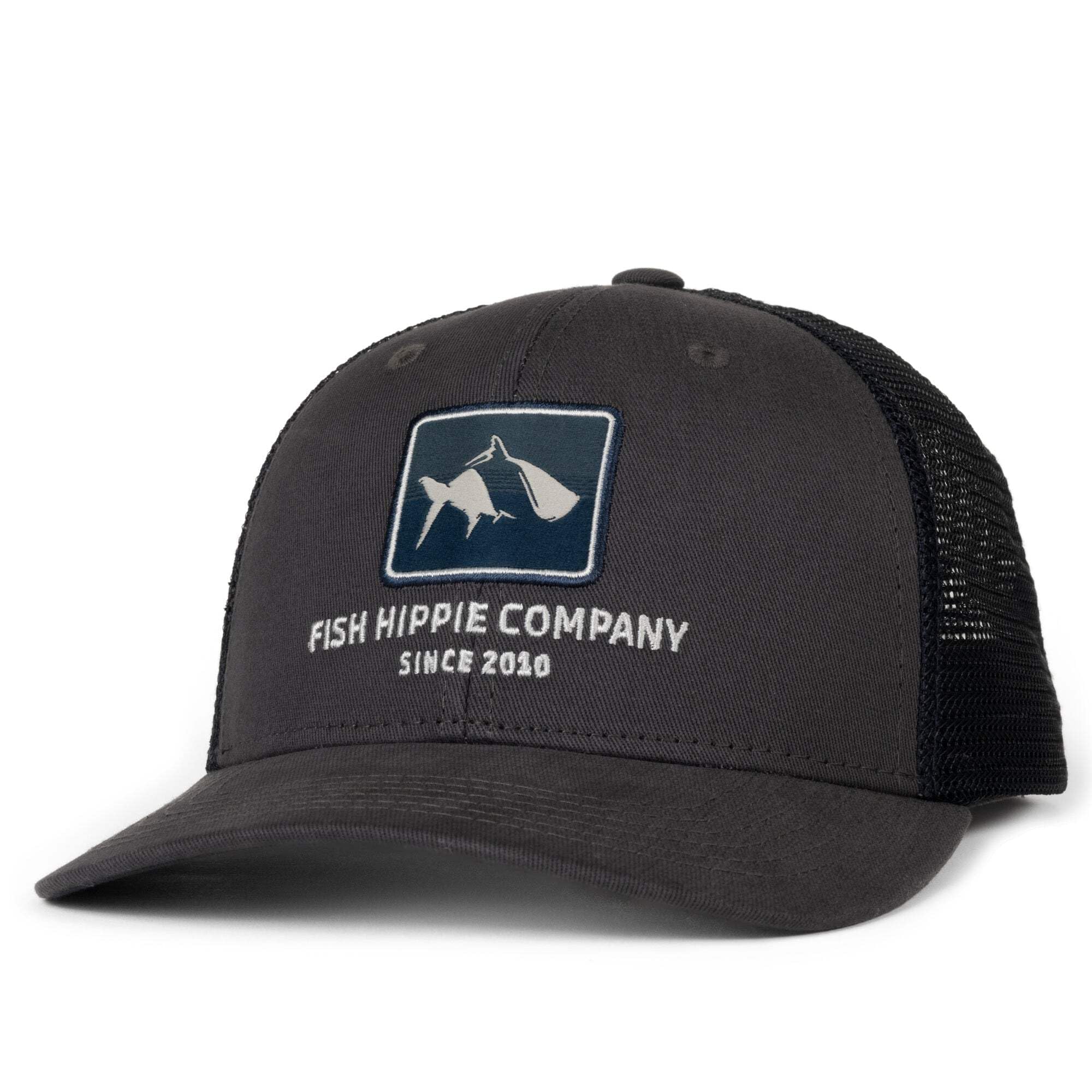 Fish Hippie Trucker Hat - Stylish & Comfortable Adjustable Mesh Cap for Men & Women - Perfect for Fishing, Outdoor Adventures & Casual Wear