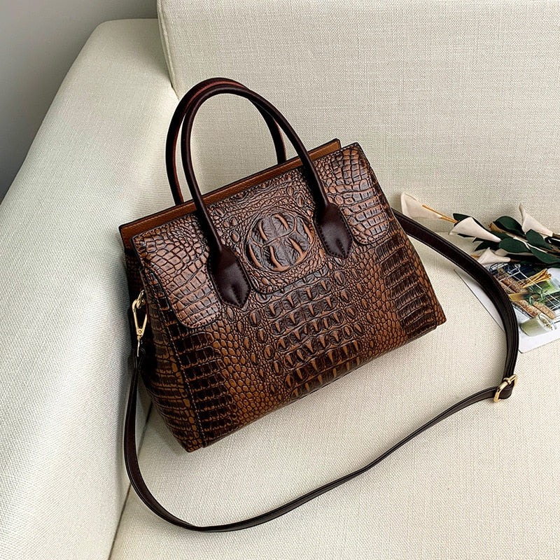 Genuine Leather Handbag for Women - Stylish & Durable Crossbody Purse for Work, Travel & Everyday Use