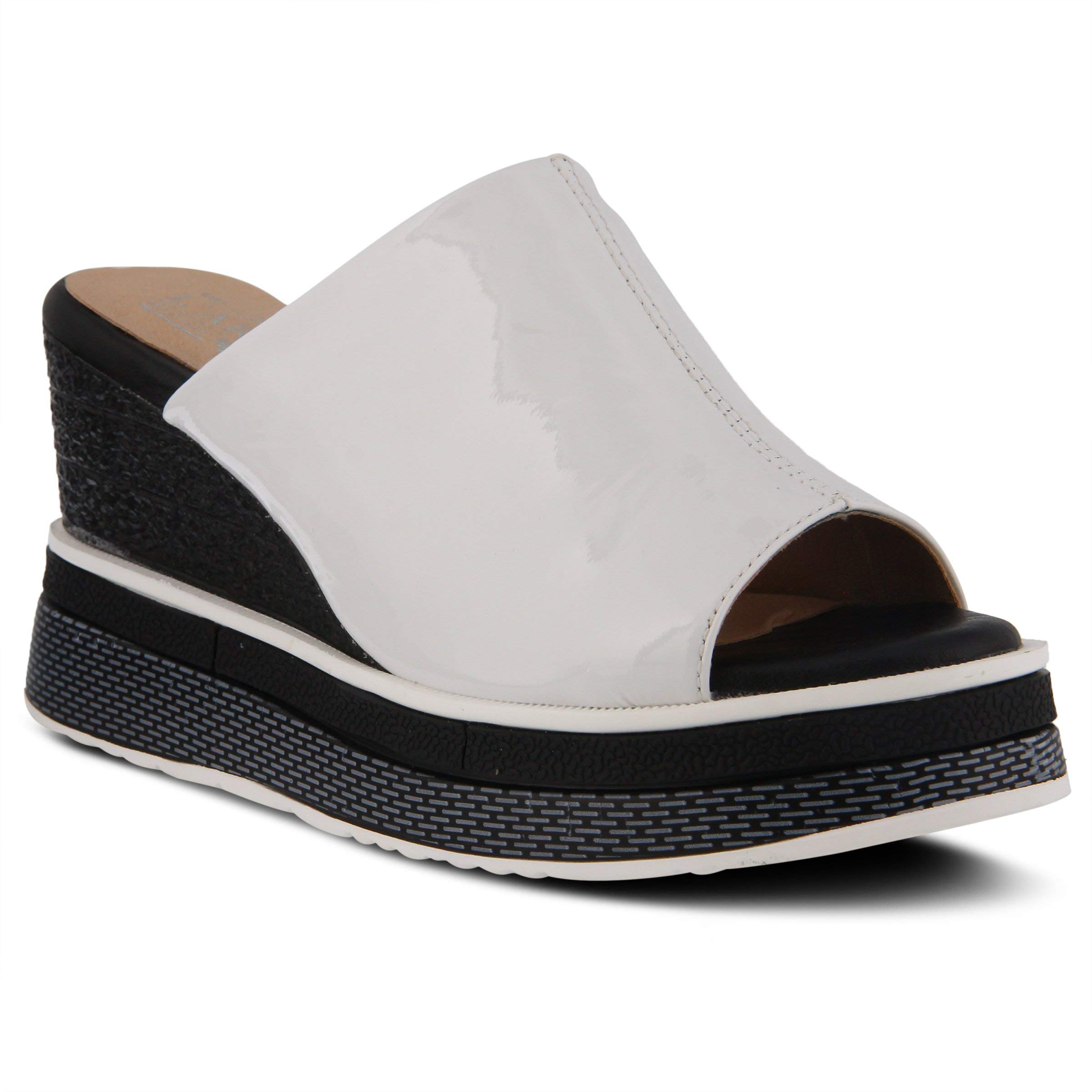 L'Artiste by Spring Step Women's ALURRIN Platform Sandals - Black, Size 10.5-11 | Comfortable & Stylish Summer Shoes for Beach, Vacation & Casual Outings