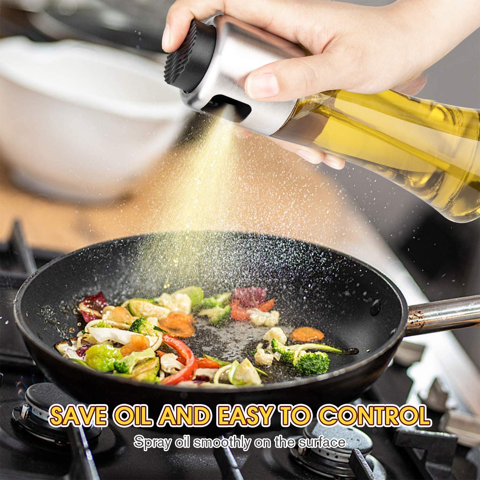 Mafiti 180ml Oil Dispenser Bottle for Cooking, BBQ & Baking - Kitchen Essential