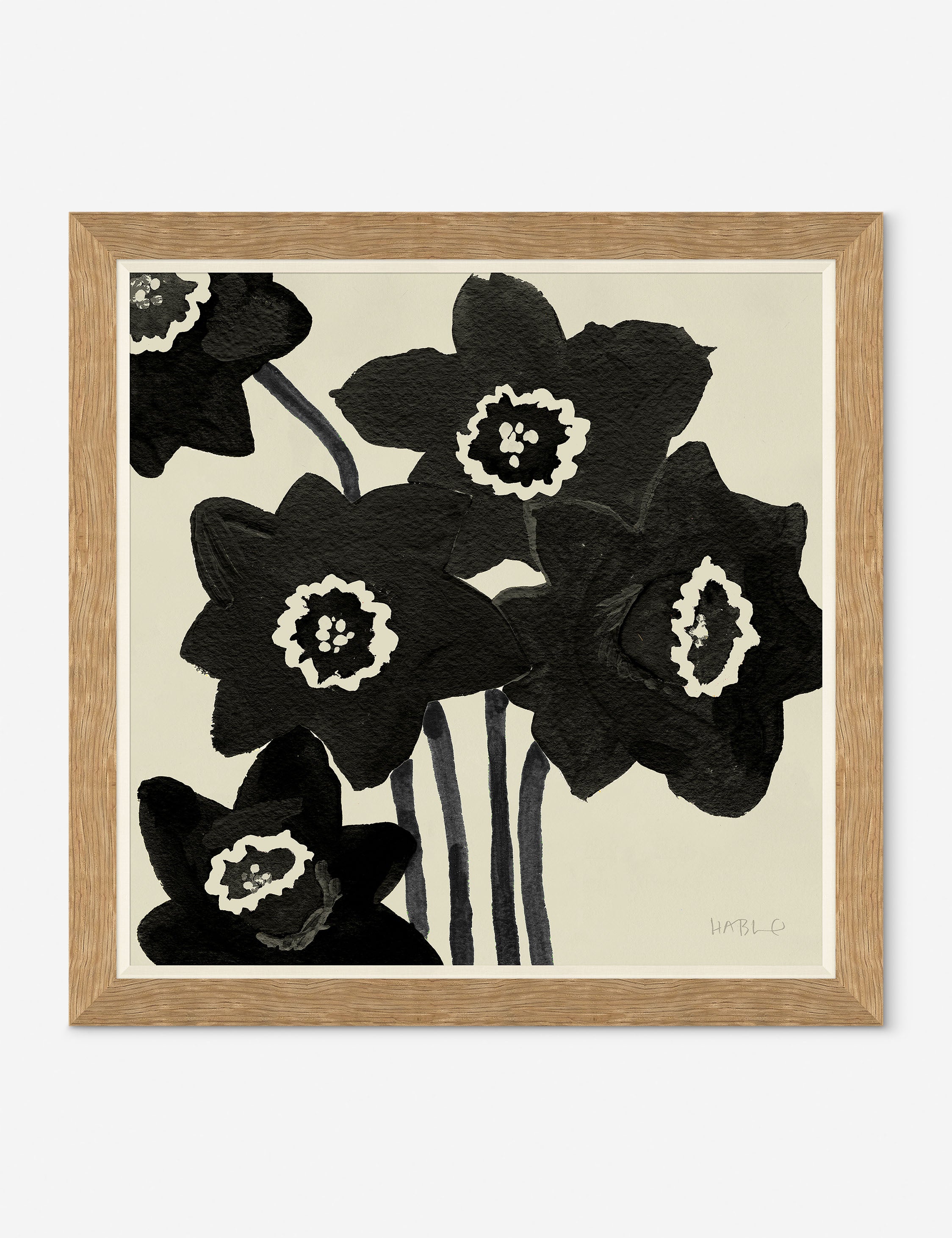 Daffodils Wall Art Print by Susan Hable - Floral Home Decor for Living Room, Bedroom & Office