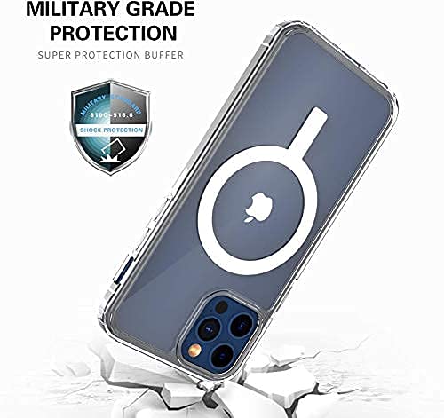 TheKit Ultra-Thin Clear MagSafe Case for iPhone 12 Pro Max - Anti-Yellowing Design | Compatible with Apple MagSafe Charger | Perfect for Everyday Protection & Wireless Charging
