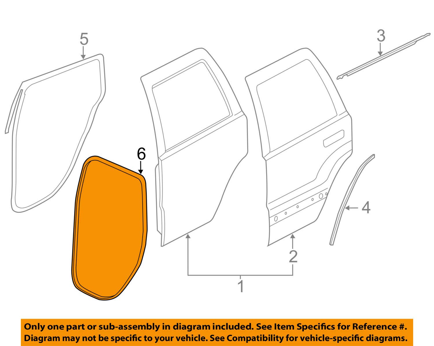 Rear Door Mounted Weatherstrip Seal - Durable Rubber Weather Stripping for Cars, Trucks & SUVs - Perfect for Noise Reduction, Dust & Water Protection in Harsh Weather Conditions