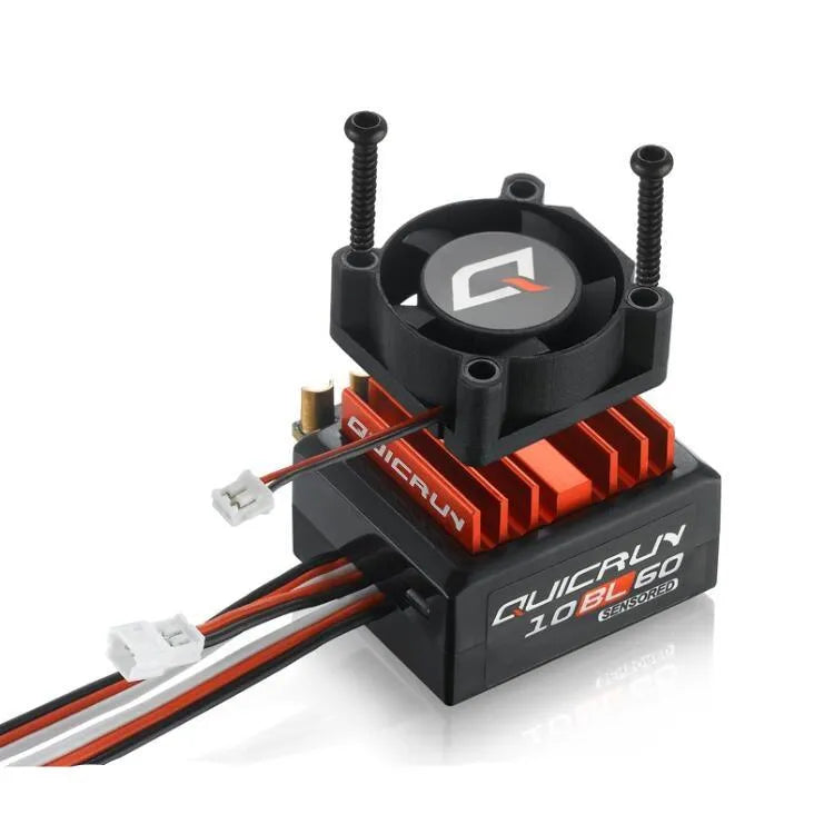Hobbywing QuicRun 10BL60 60A Brushless Sensored ESC Speed Controller for RC Cars, Drones & Boats - High Performance Electronic Speed Control for Racing & Hobby Use