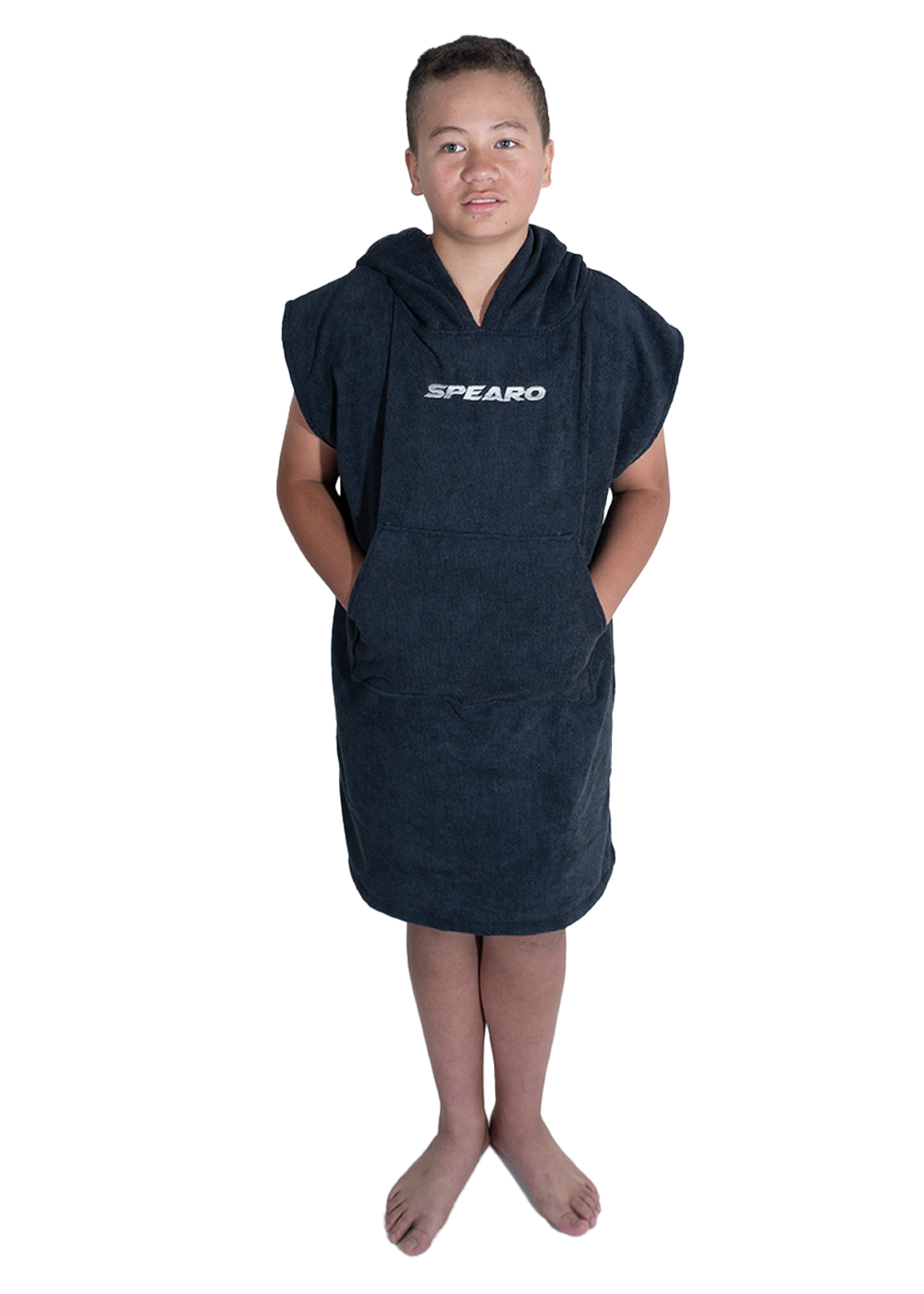 Spearo Hooded Microfiber Poncho Towel for Kids - Quick Dry Swim Cover Up, Beach & Pool Accessories for Boys & Girls - Perfect for Swimming, Surfing, and Outdoor Activities