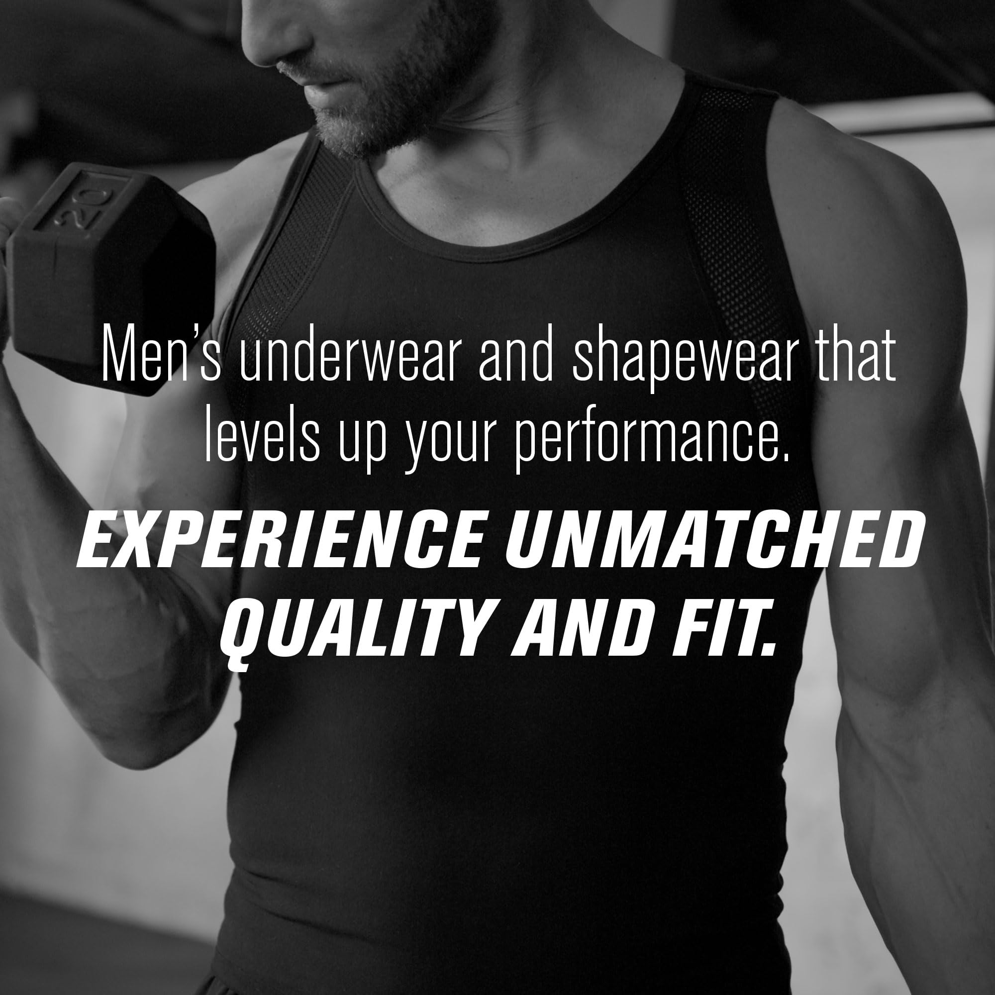 LEO Men's Tummy Control Body Shaper with Back Support - Post-Surgical Compression Girdle & Shapewear for Weight Loss, Workout & Everyday Comfort
