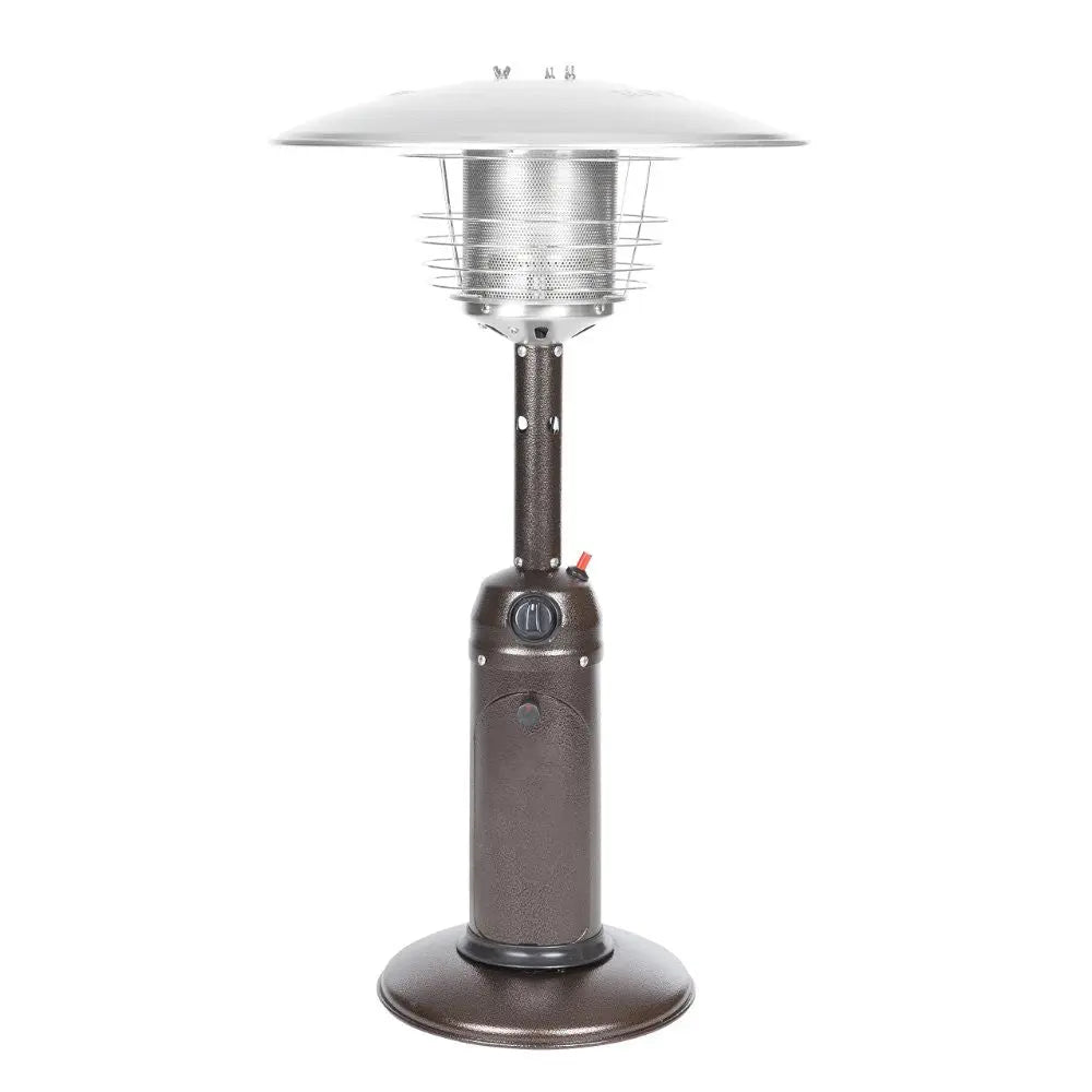 Hammered Bronze Finish Outdoor Patio Heater - Elegant Table Top Heater for Backyard, Garden, and Deck Use