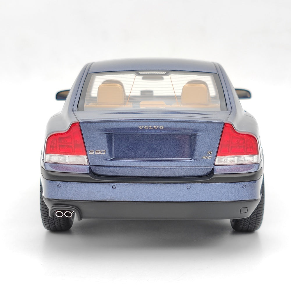 1/18 Scale Volvo S60 R 2003 Limited Edition Resin Model Car - Blue Collectible Toy Gift for Car Enthusiasts & Display for Home/Office Decor