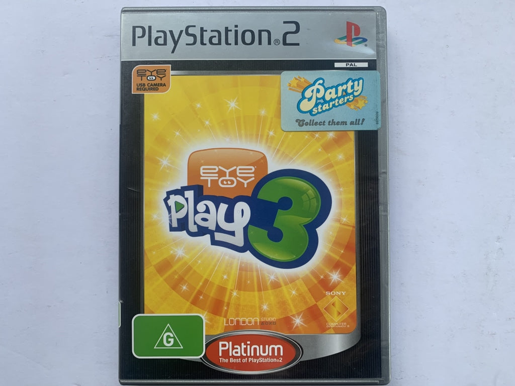 Eye Toy Play 3 Complete Set with Original Case - Fun Interactive Gaming for Kids & Family Game Night