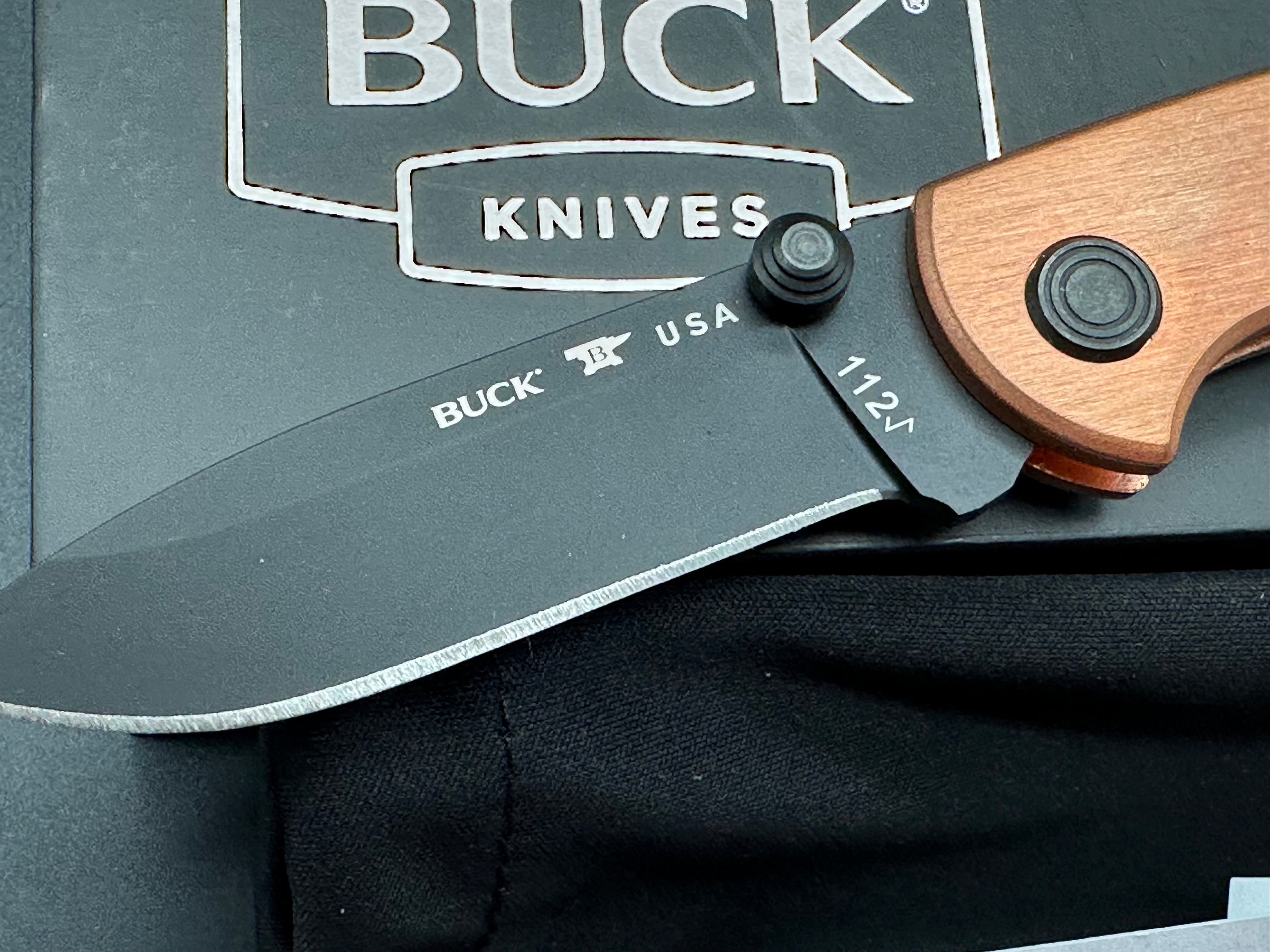 Buck 112 Buck of the Month Limited Edition (1/500) - Copper Scales & S30V Steel Blade - Collector's Knife for Outdoor, Camping, and EDC Use