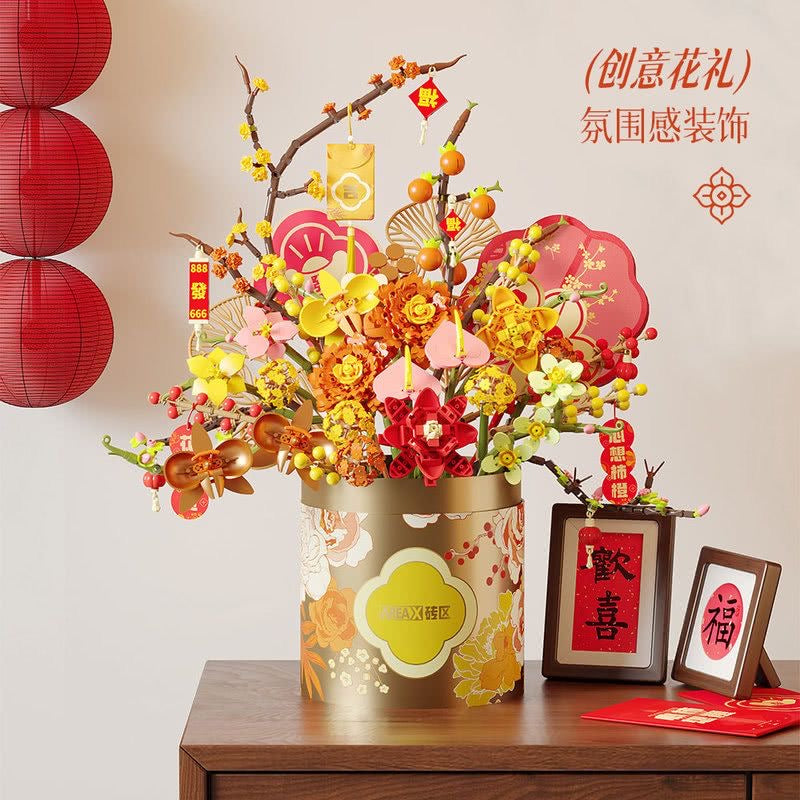 AREA X AF0001 New Year Flower Candle - Floral Scented Decorative Candle for Home, Party & Holiday Decor | Perfect for Christmas, Valentine's Day & Romantic Ambiance