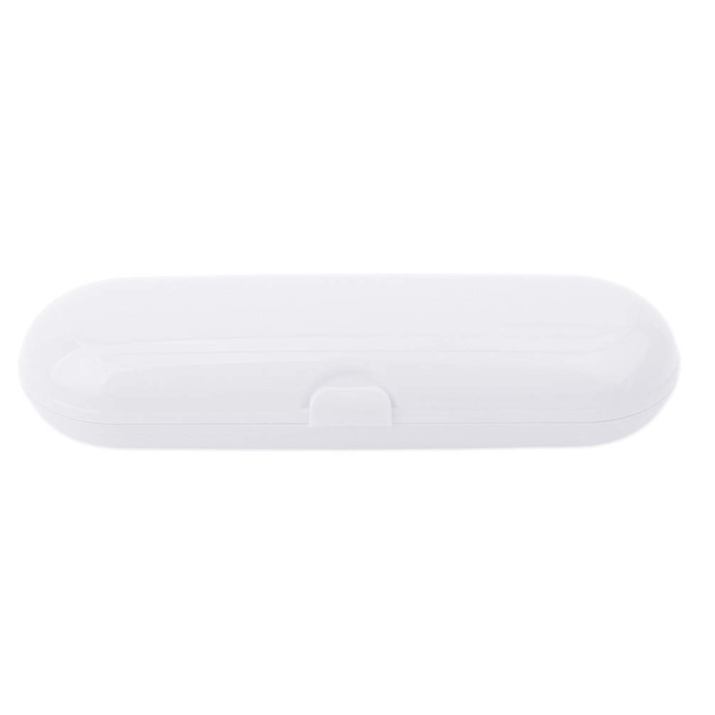 Portable Electric Toothbrush Travel Case - Durable Waterproof Toothbrush Holder for Travel & Storage - Compact White Travel Organizer for Electric Toothbrushes - Perfect for Vacations, Camping & Business Trips