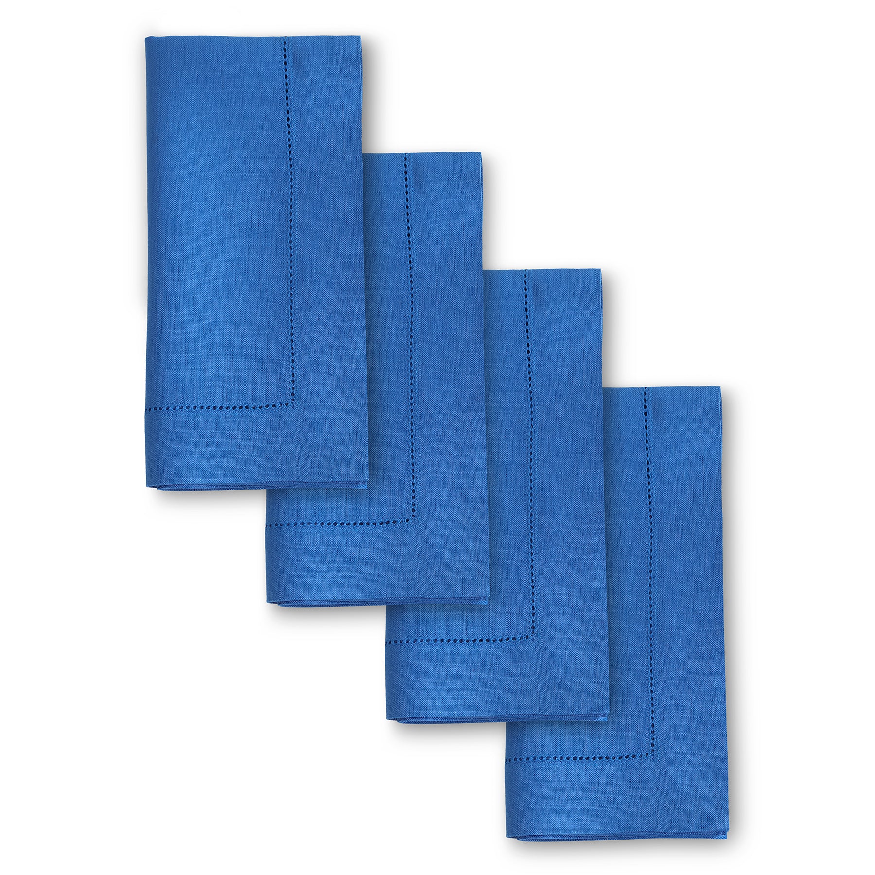 Premium Classic Hemstitch Napkins - 100% Cotton Linen Dinner Napkins for Formal Dining, Weddings & Special Occasions