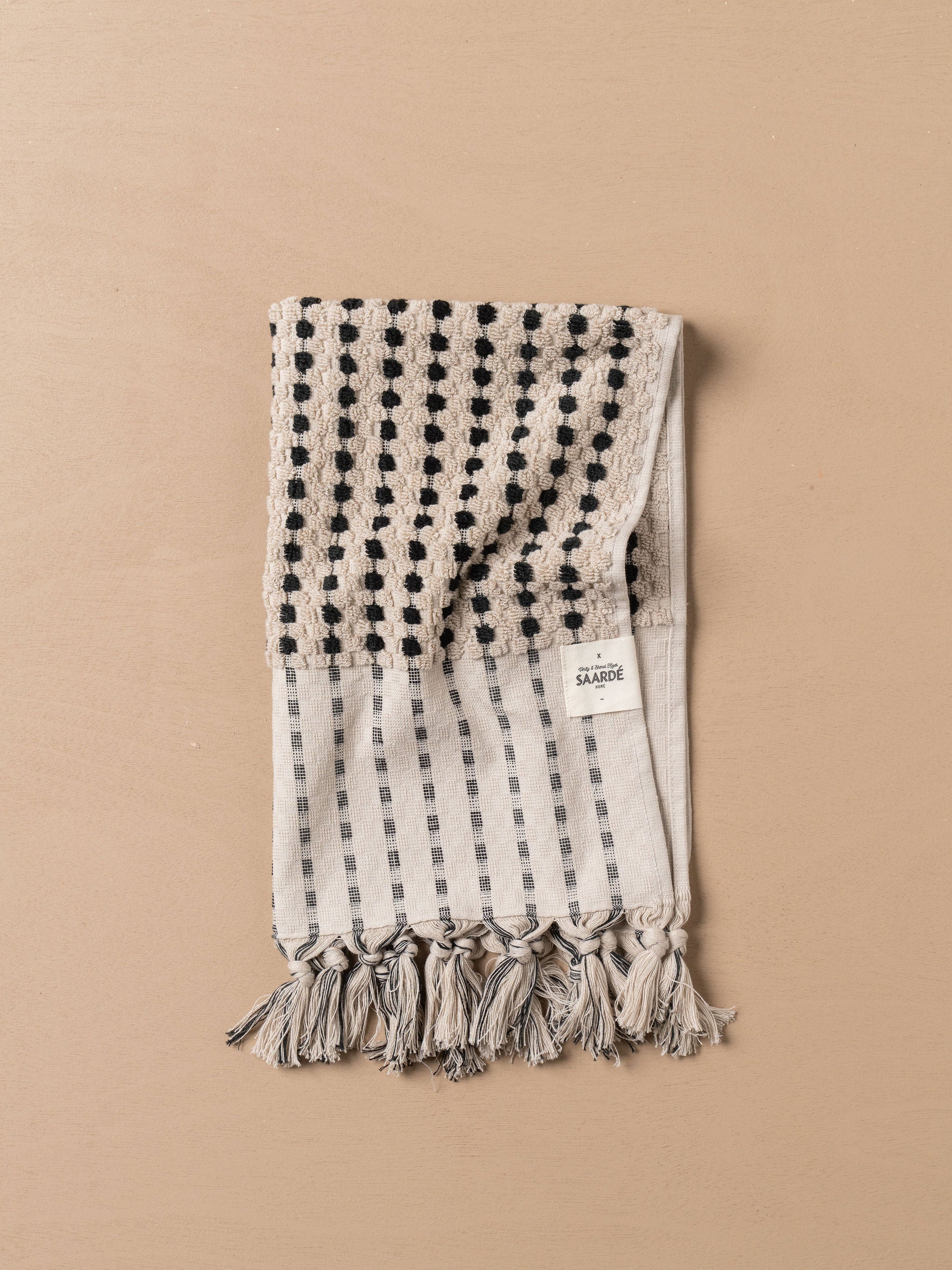 Organic Chickpea Bath Sheet Set - Ultra Soft & Absorbent 100% Cotton Towels for Spa, Bath & Beach - Stone & Black Color Options
