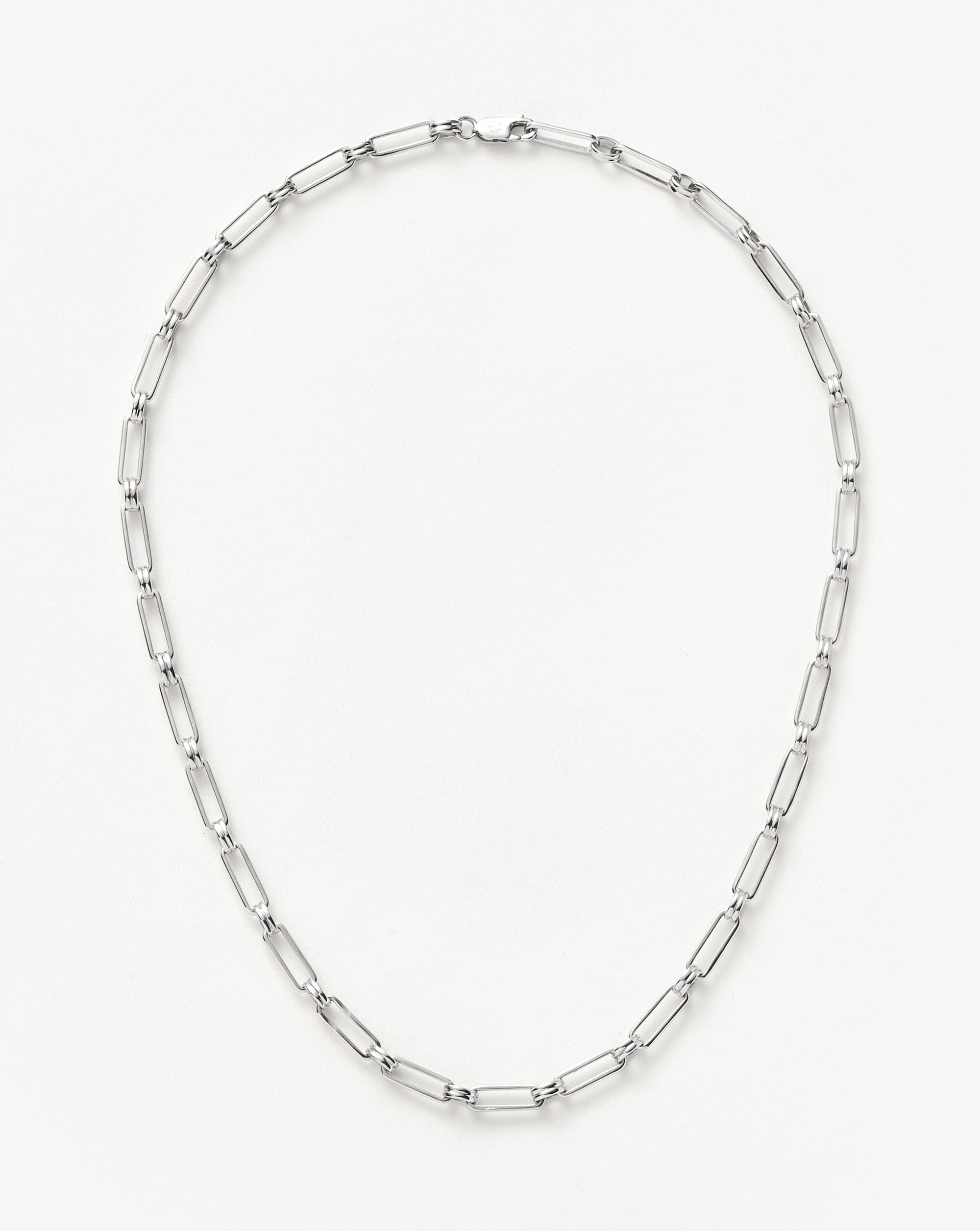 Aegis Chain Necklace for Women - Silver Plated Stainless Steel Jewelry | Elegant Layering Necklace for Everyday Wear, Gift Giving & Special Occasions