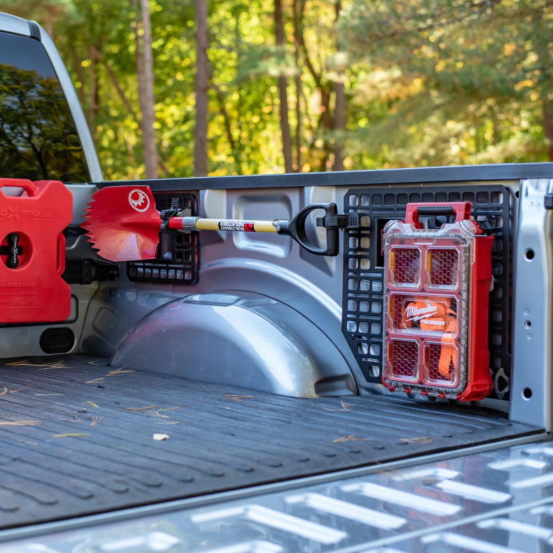24+ F150 Bedside Rack Molle Panel Systems - Heavy Duty Truck Accessories for Off-Road & Overlanding Gear Organization