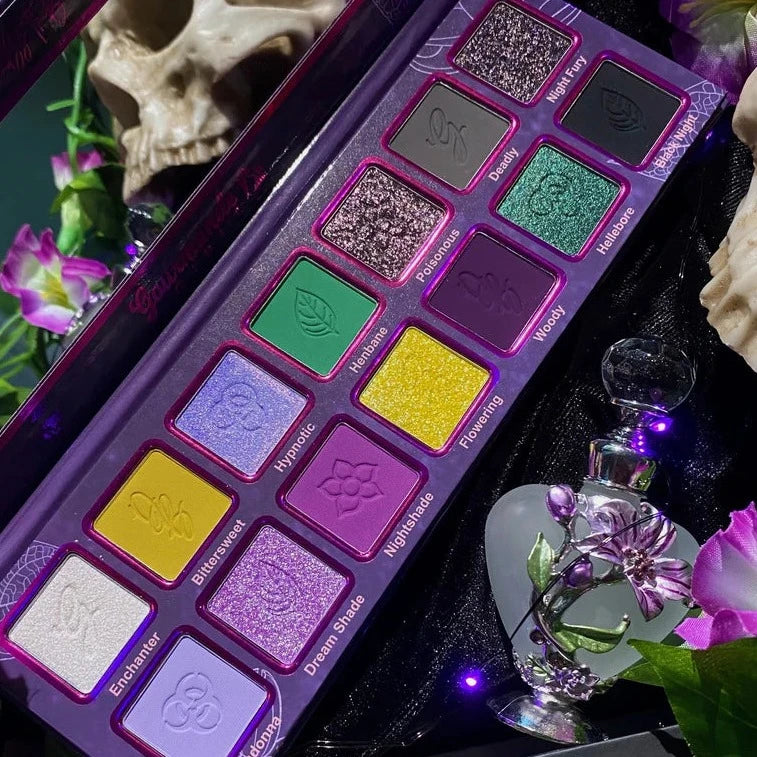 Best Nightshade Eyeshadow Palette - 12 Highly Pigmented Matte & Shimmer Shades for Day & Night Makeup Looks | Perfect for Parties, Weddings & Special Occasions
